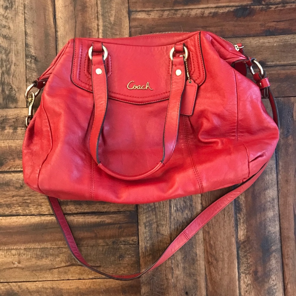Red Coach Purse